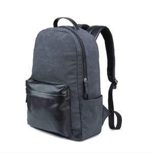 New Black Canvas & Vegan Leather PX Backpack